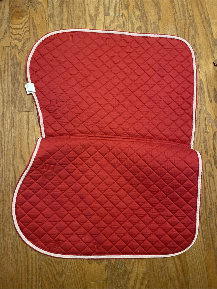 Horze Equine Hunter Jumper Saddle Pad Bright Red