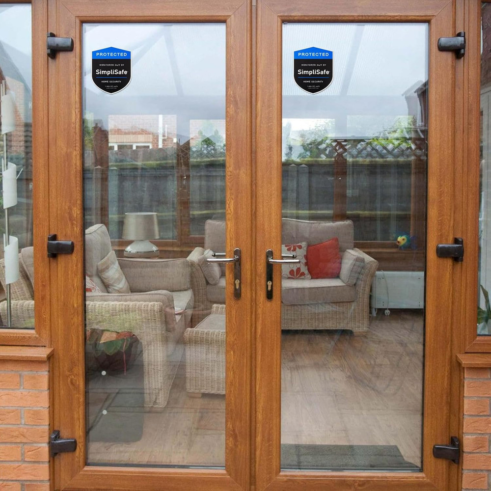 3PCS Yard Sign Compatible for Simplisafe Home Security System,And 3PCS Door/Wind