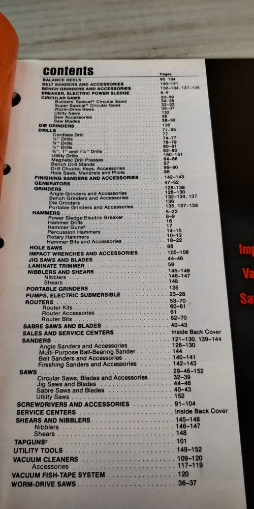 1973 BLACK & DECKER Power Tools Electrical Catalog C1