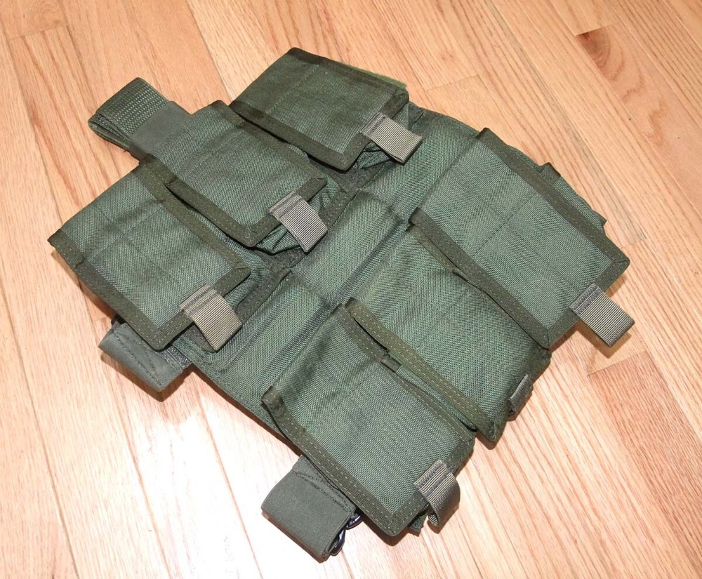 Oldschool Eagle Industries USMC Surplus 6 Grenade Drop Leg Panel, OD