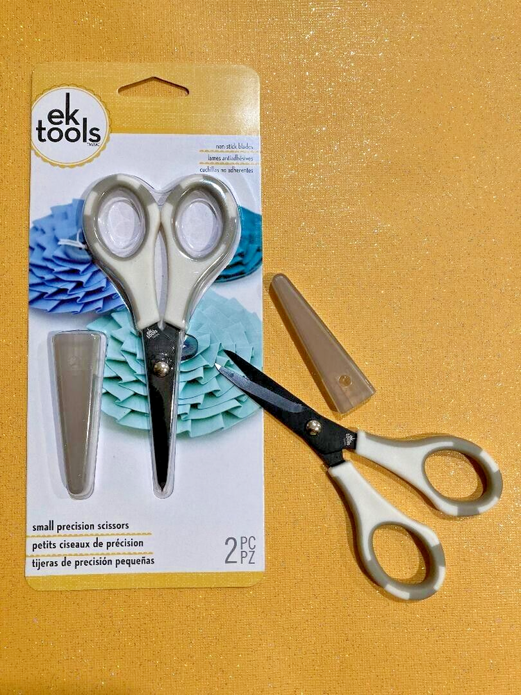 EK Tools Small Precision Scissors 5 inch - Non-stick (2 Pairs)