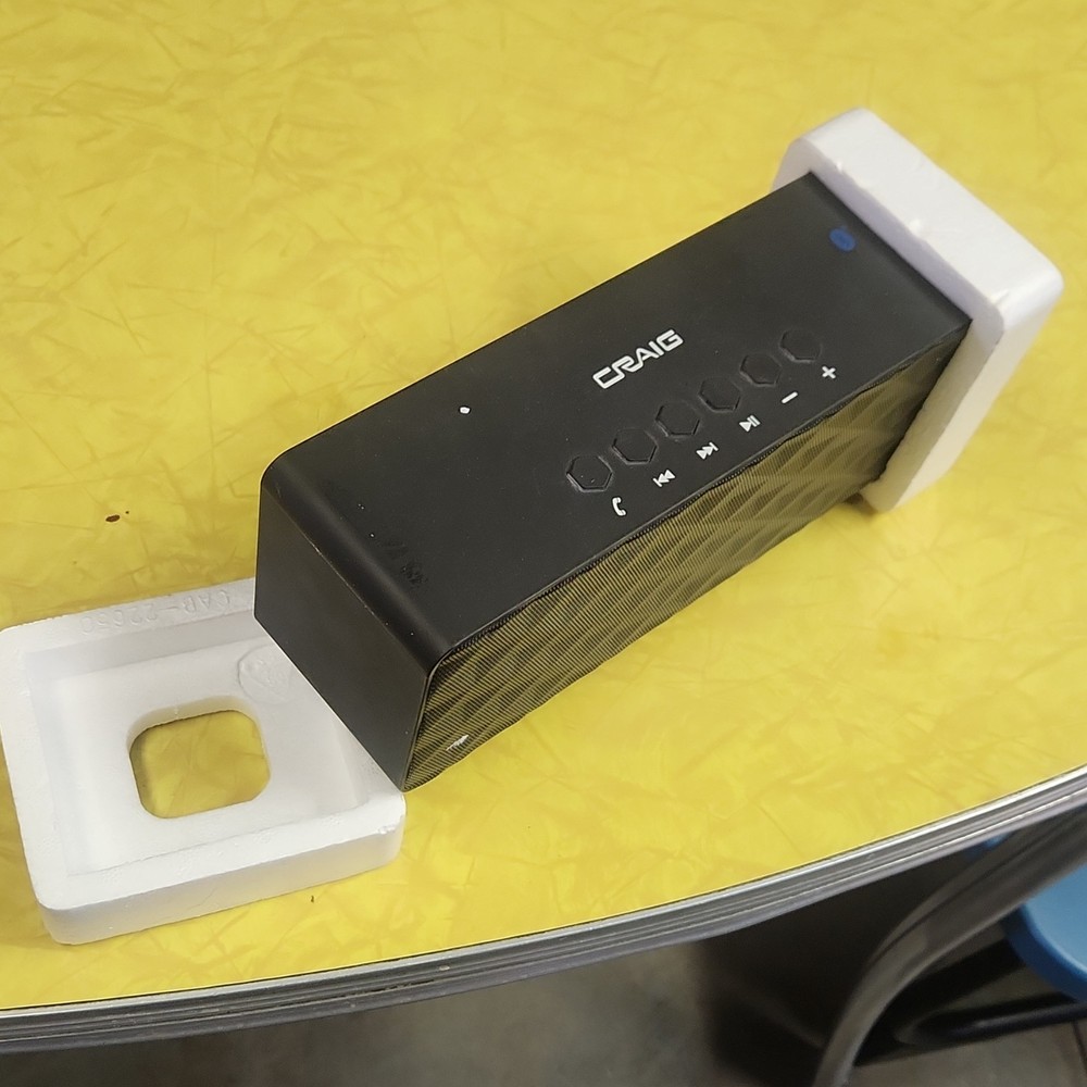 Craig Wireless Bluetooth Speaker Black One-touch Speakerphone AUX Rectangular