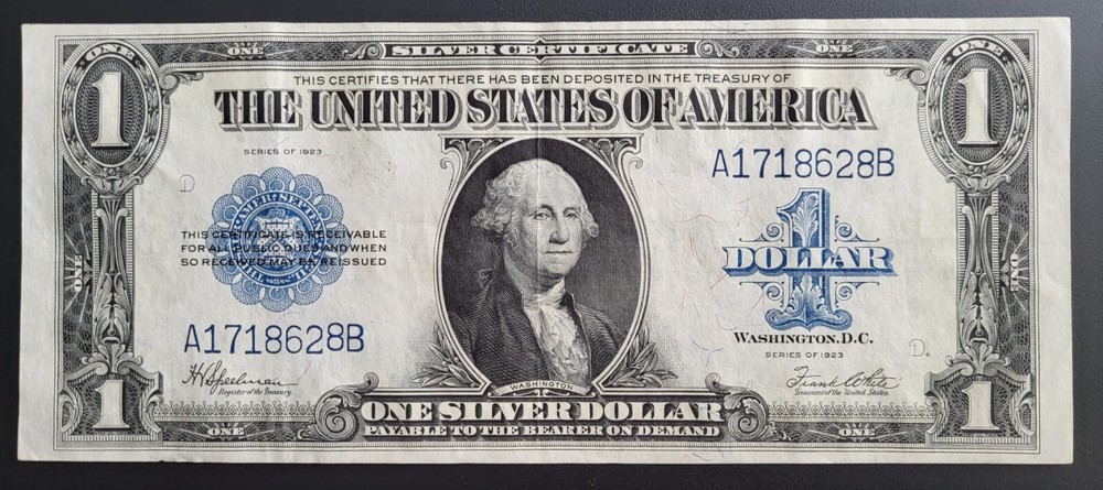 1923 Series $1 One Dollar Silver Certificate Crisp