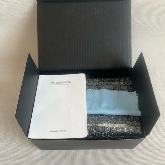 VR SHINECON Wireless Virtual Reality Headset Android Compatible Adjustable Black
