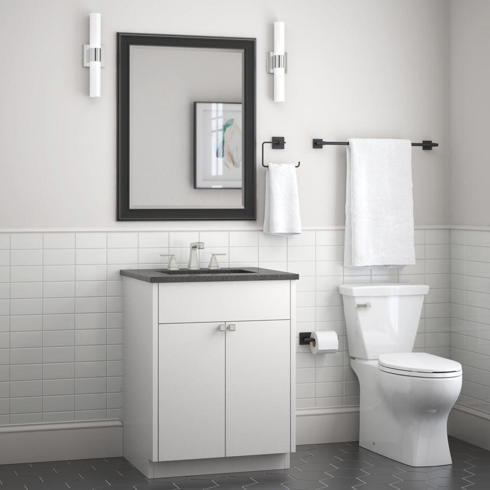 Franklin Brass MAX63-MB Maxted 3 Piece Bath Accessory Set Matte Black