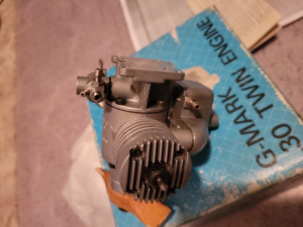 G Mark Twin Cylinder 30 Remote Control Model Airplane Engine