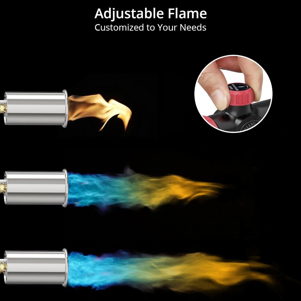 Propane Torch Aluminum Adjustable Searing BBQ Campfire Cooking Tool