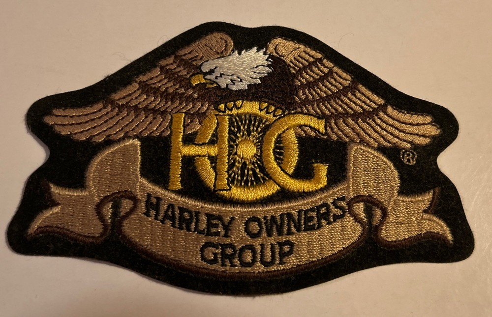 Harley Owners Group HOG Eagle Patch Embroidered Motorcycle Vest Patch Old