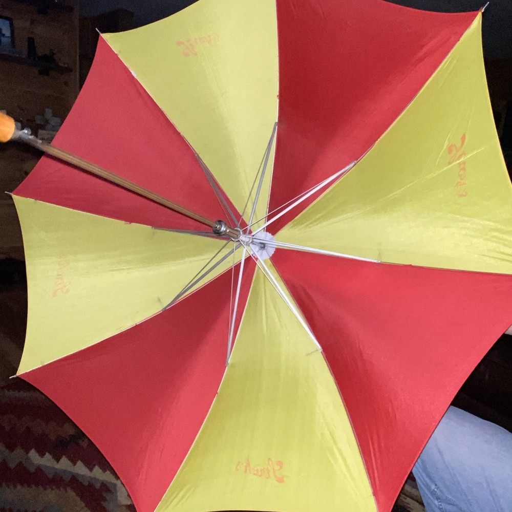 Vintage Stroh’s Beer Umbrella