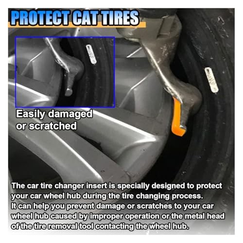 12PCS Car Tire Changer Plastic Insert, Wheel Side Protector Front & Rear