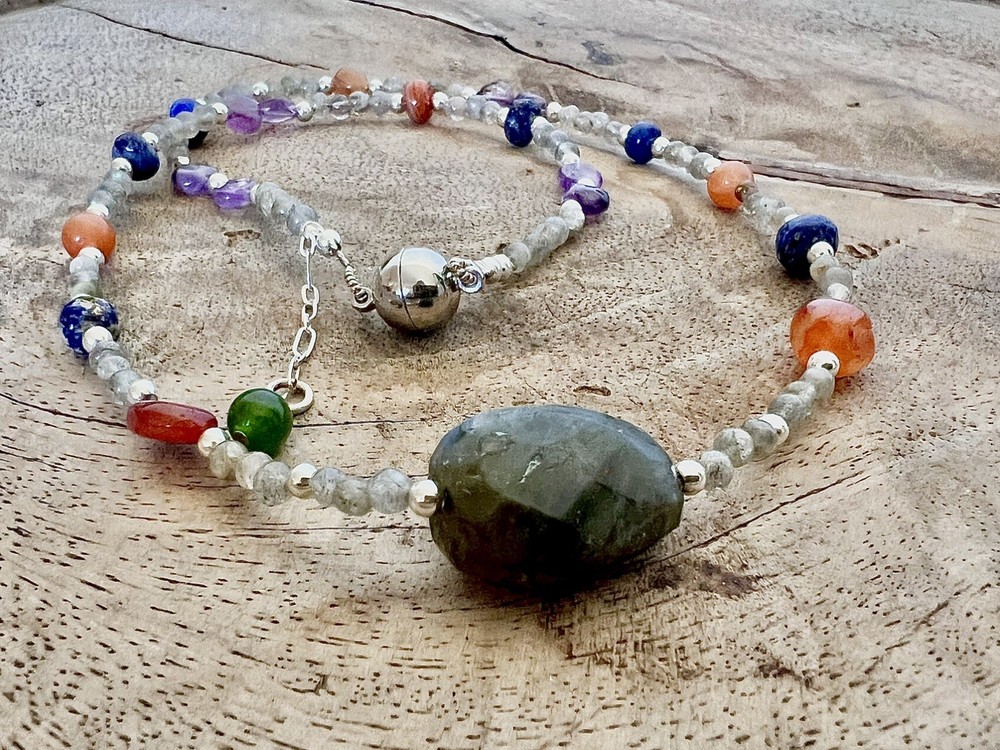 Hand made crystal necklace