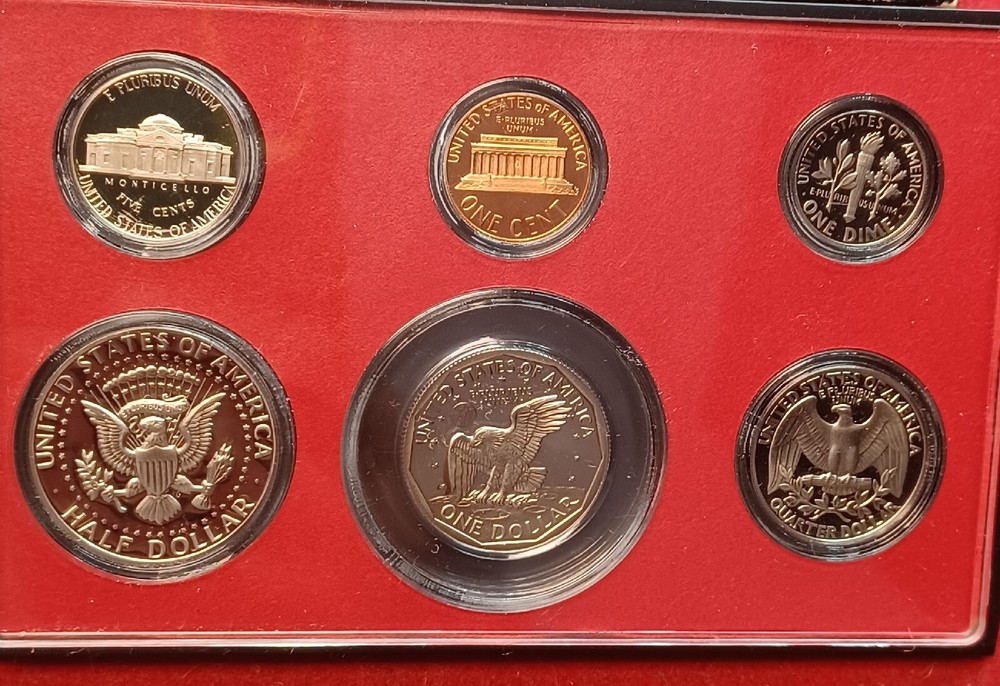 1979 Clad US Proof 6 Coin Set Type 1 with Original Packaging COMPLETE