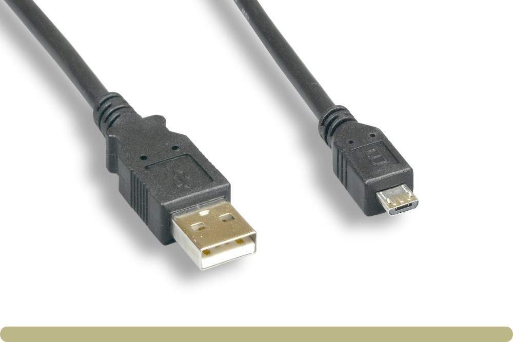 USB Type-A to Micro USB B Cable MICRO-B 6 IN