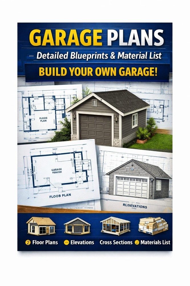 Construction Drawings/ DESIGN / PLANS / Oregon Frame Garage.