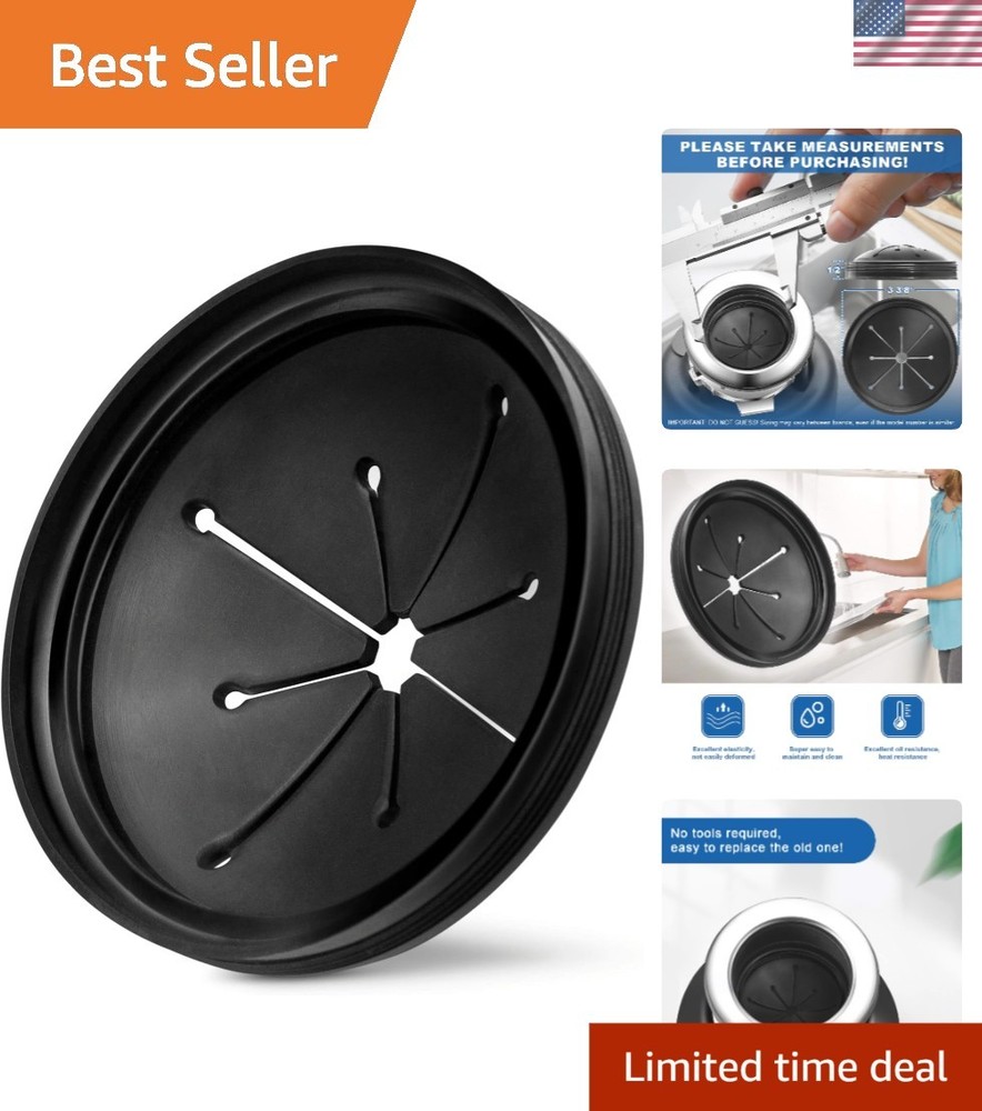 Multi-Function 3 3/8 Inch Garbage Disposal Sink Baffle - Noise and Splash Shield