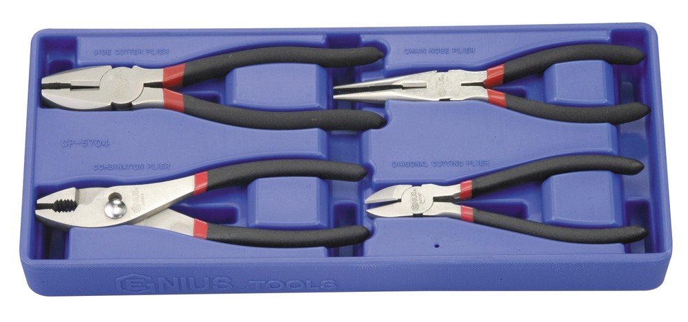 Genius Tools 4 Piece Pliers Set - CP-5704