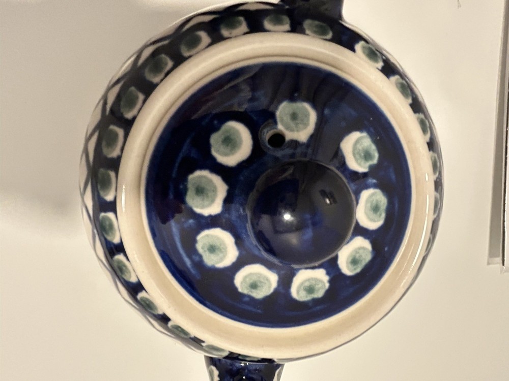 Polish Pottery Teapot With Lid