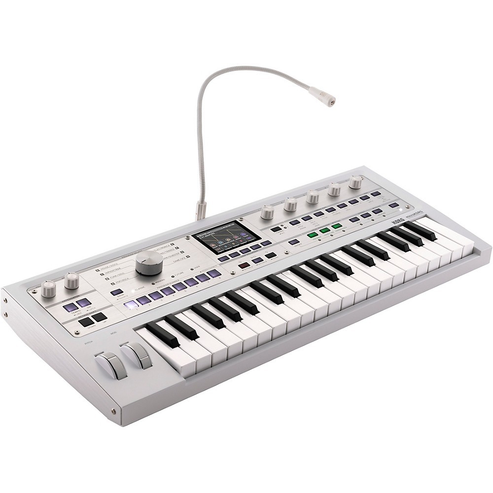 KORG microKORG 2 Keyboard Synthesizer & Vocoder Limited Edition White