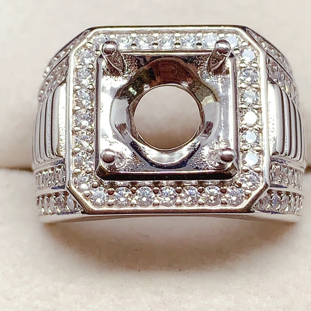 Blank setting, silver925 ring setting, empty setting silver ring DIY R1266
