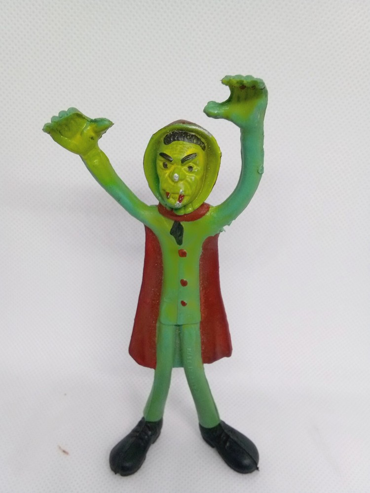 Vintage Bendy Dracula Vampire Poseable Bendable Halloween Toy