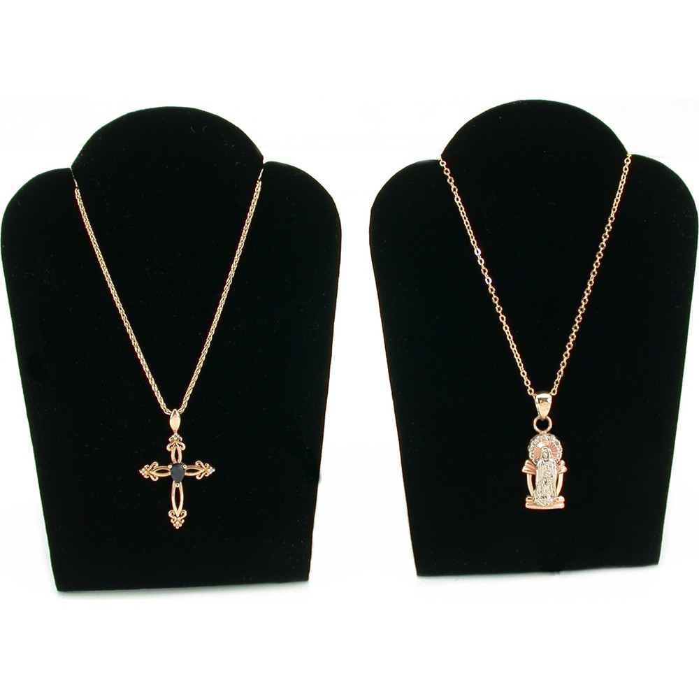 Black Earring Necklace Bracelet Displays 7 Pc Set