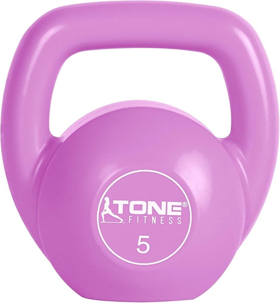 Versatile 5 lb Cement Kettlebell with Comfortable Grip for Effective Workouts