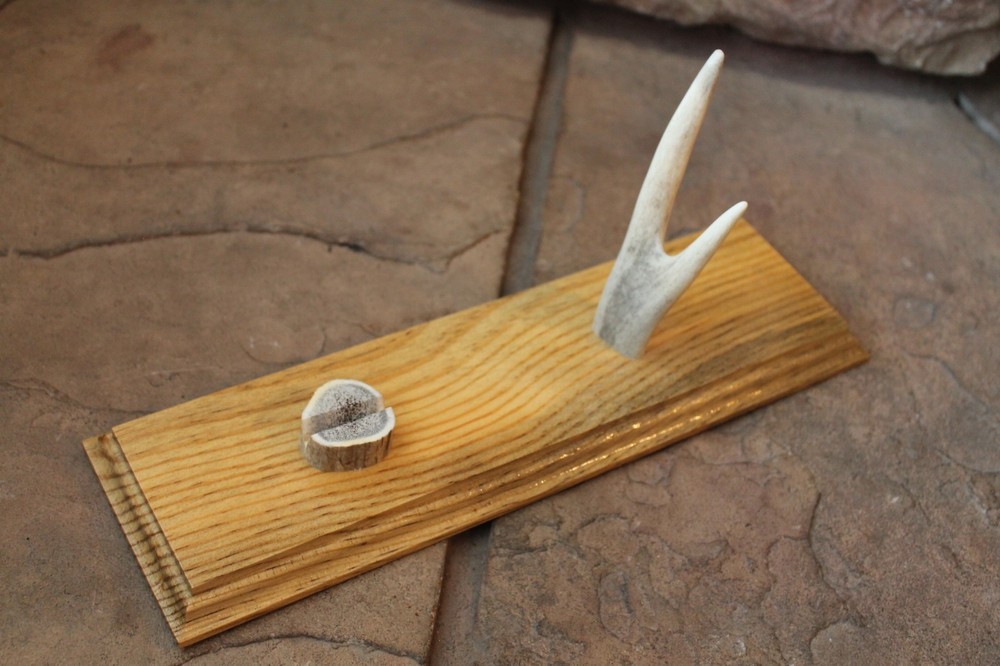 Opal Opalite blade ~Flintknapping ~ Deer leg bone knife ~blue pine knife stan