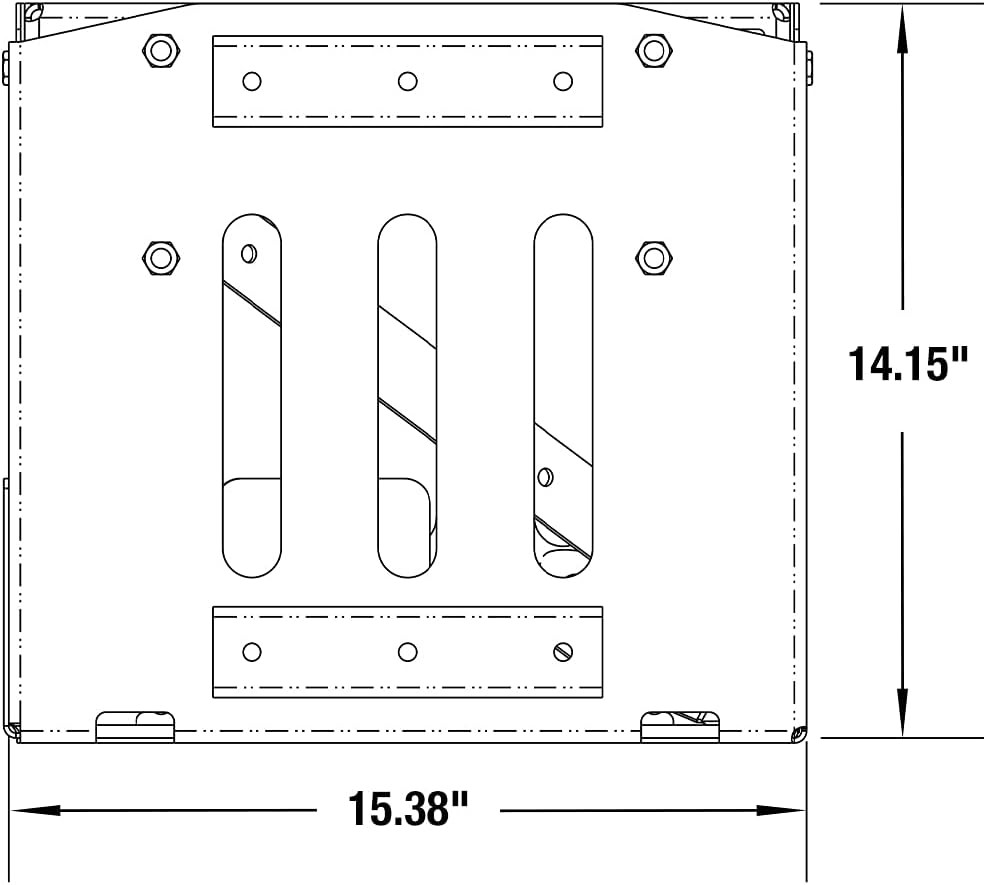 Universal Lockable Backpack Blower Rack for Trailers - Made in USA
