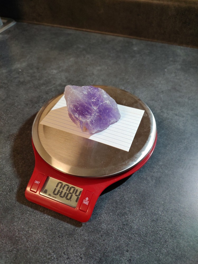 Amethyst raw crystal specimen 8.4oz
