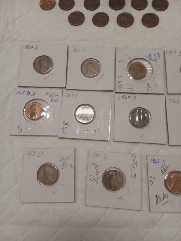 lot 1960 Penny's errors 25 Penny's