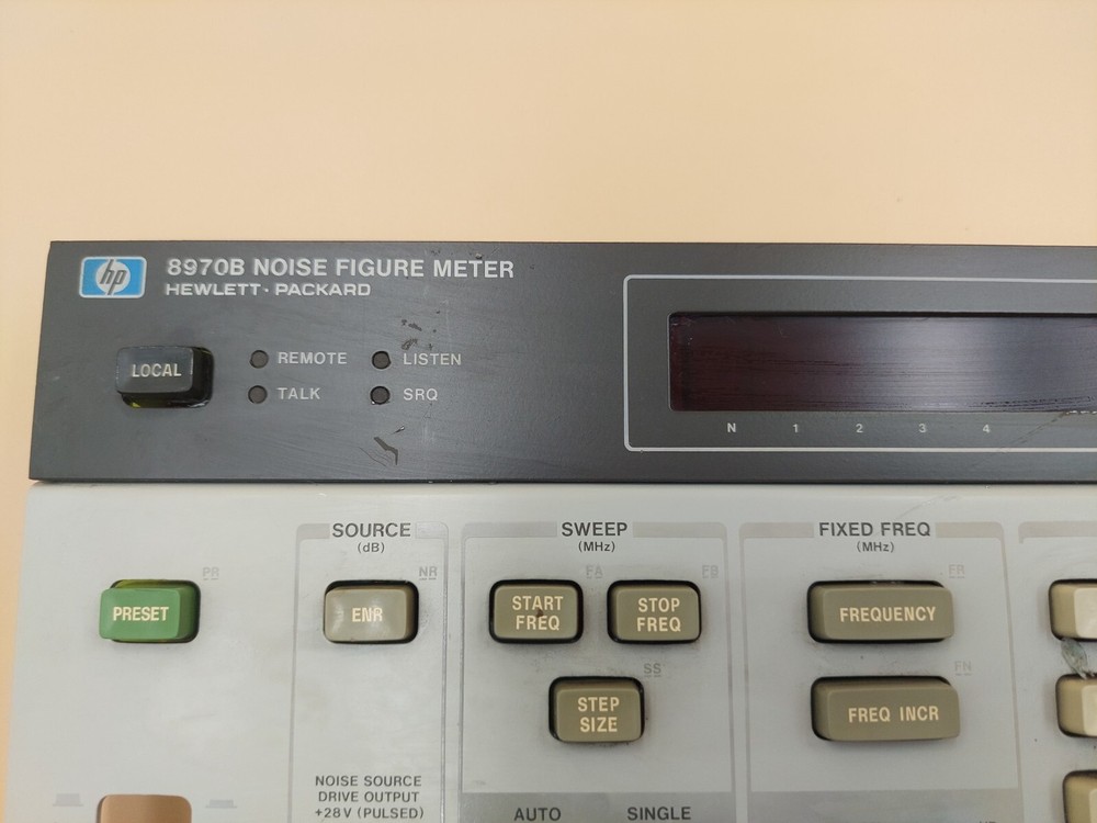 Front panel for HP Agilent 8970B Noise Figure Meter
