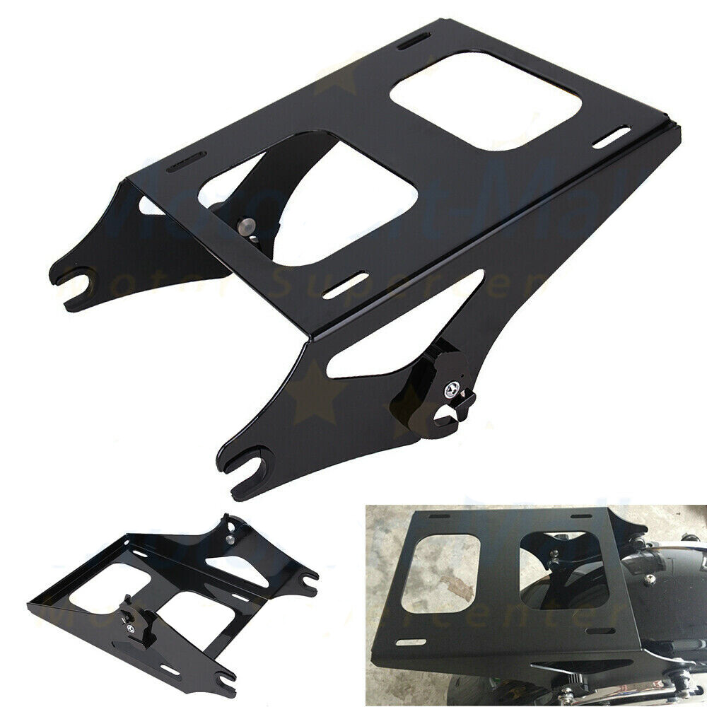 For 14-23 Harley Touring Quick Release Two-up Tour Pack Rack Mount + Docking Kit