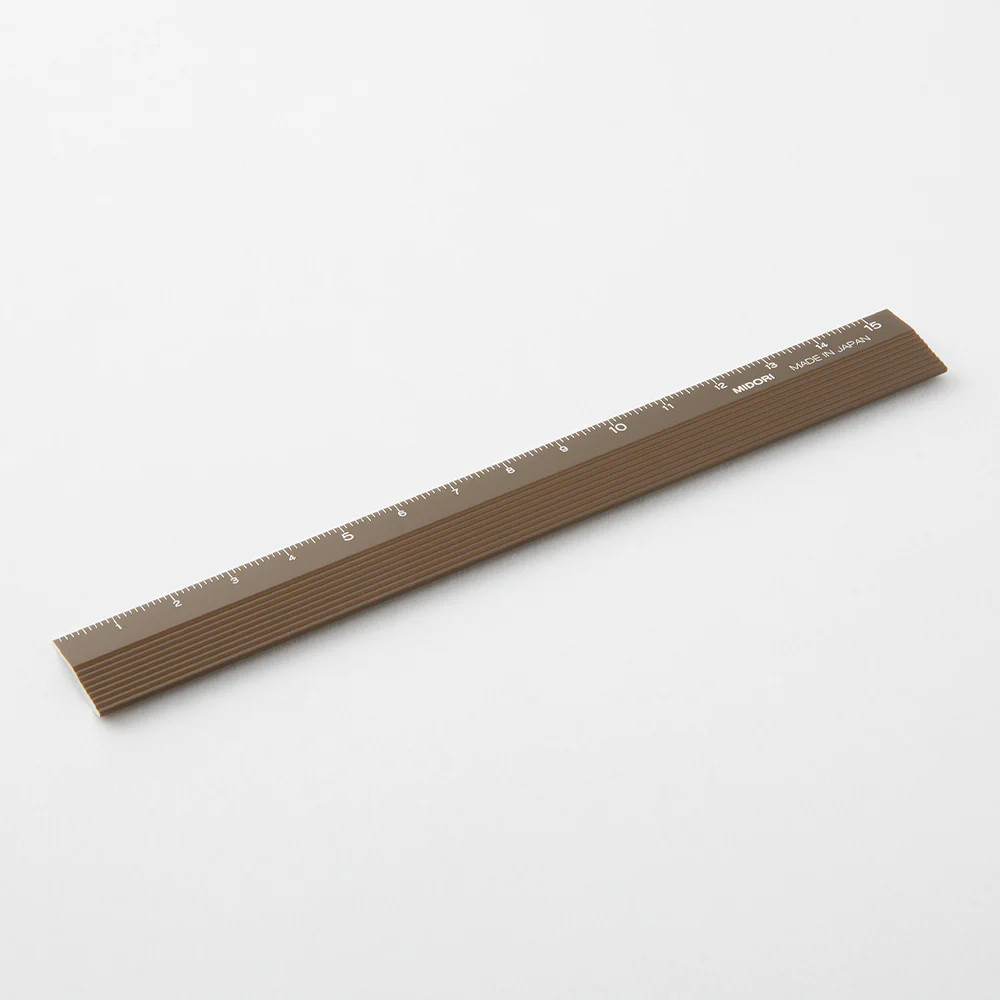 Aluminum Ruler (15cm) Brown
