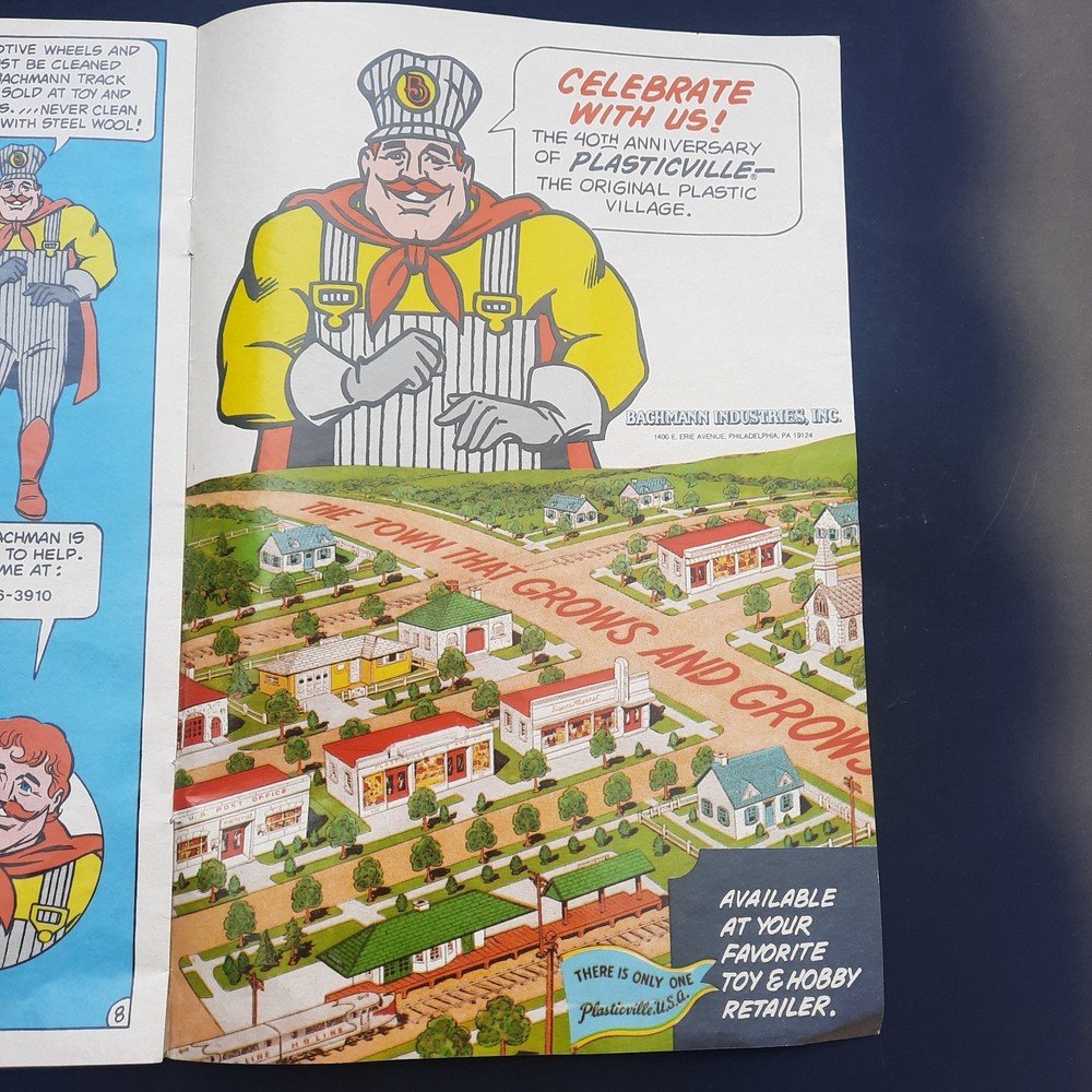 1988 Bachmann BachMan Master Railroader Train Set Instruction Manual Comic Book