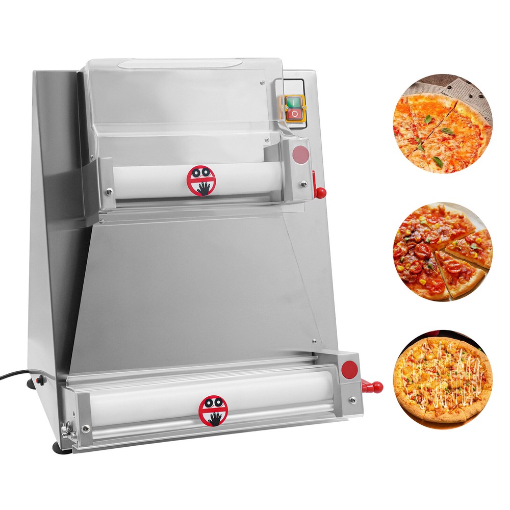 4-16" Commercial Electric Pizza Dough Roller Sheeter Pastry Press Making Machine