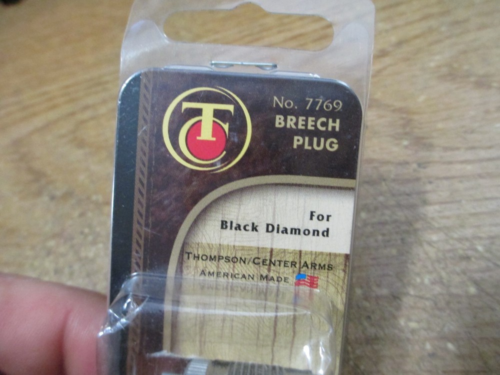 TC THOMPSON CENTER BLACK DIAMOND BREECH PLUG #7769 INLINE RIFLE MUZZLELOADER