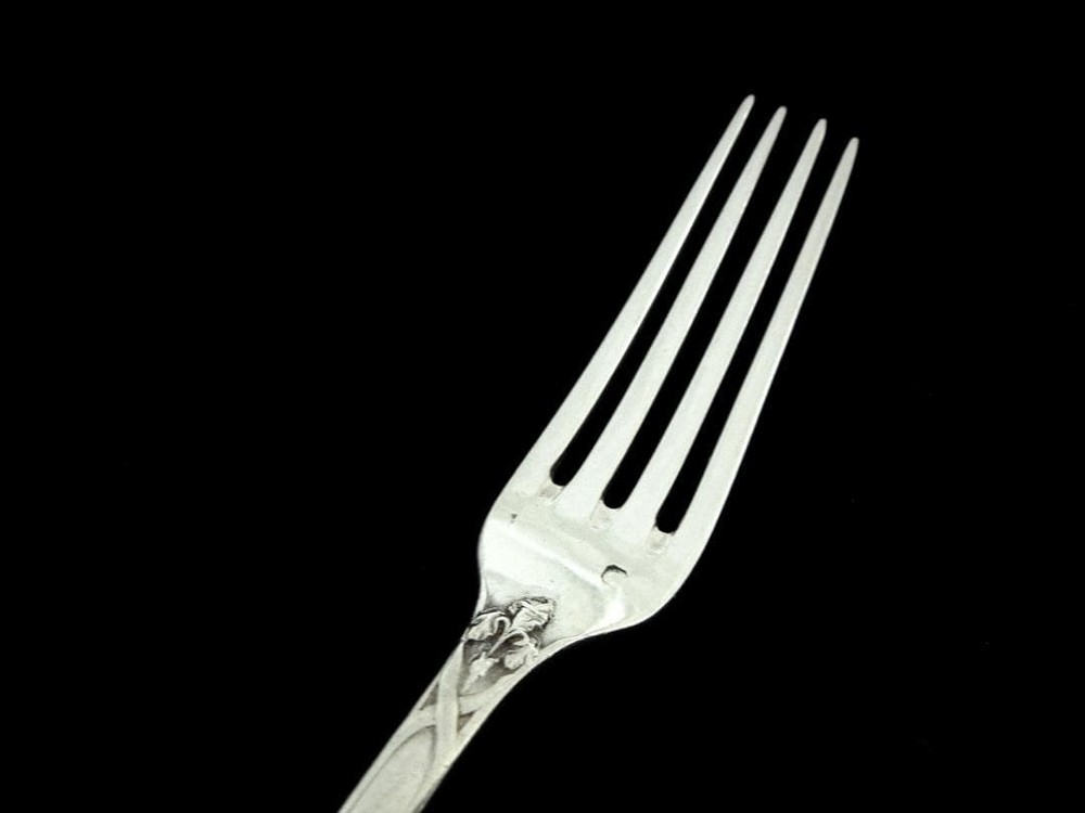 Puyforcat Silver Fork Iris in Pure Silver