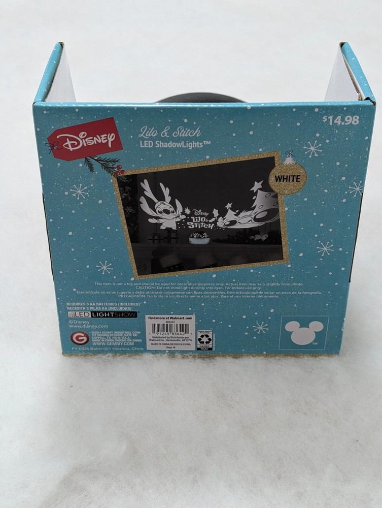 Lilo & Stitch LED ShadowLights Christmas Lightshow Projector Tabletop NEW in Box