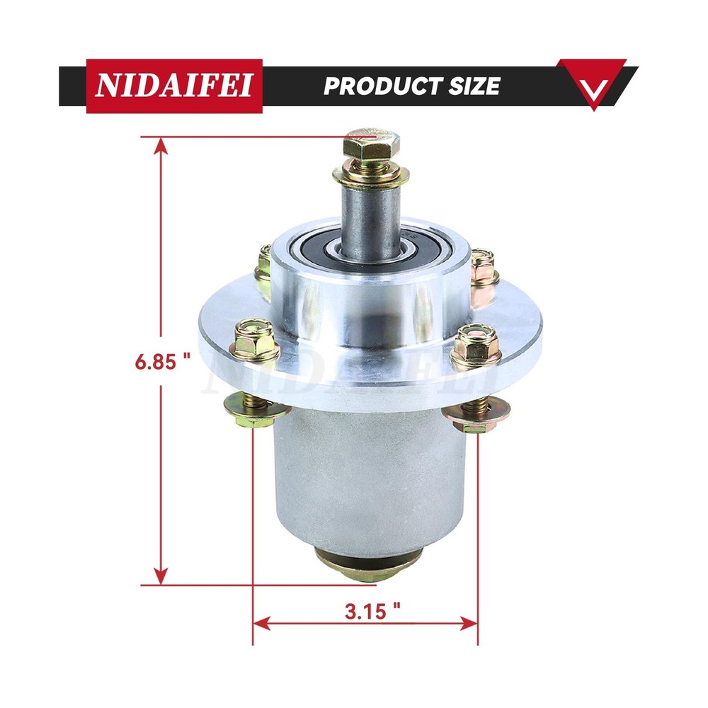 3 Pack Greased 037-2000-00 - Spindle Assembly with 033-4820-00 Pulley Replace...