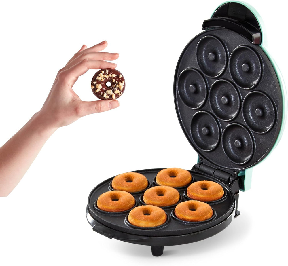 Mini Donut Maker Machine for Kid-Friendly Breakfast, Snacks Desserts