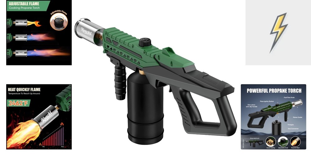 Durable Adjustable Propane Torch - Perfect for Grillmasters & DIY Projects