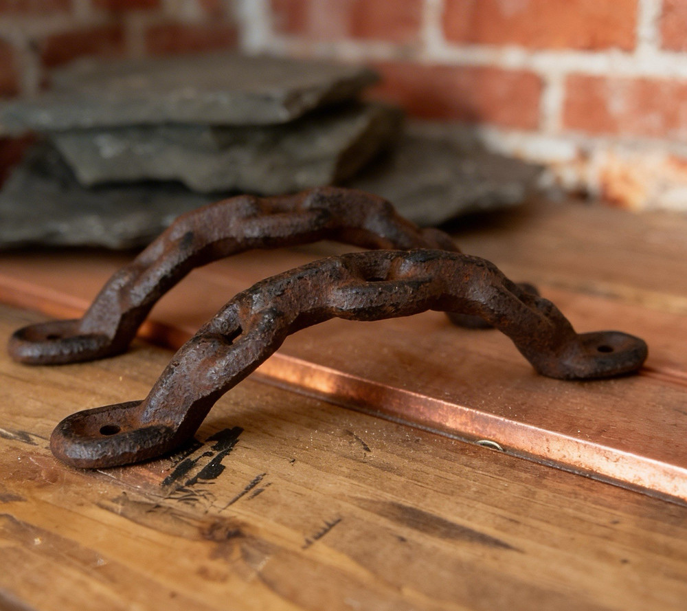 Set of 2 8" Rustic Chain Style Pulls...Ship Free!