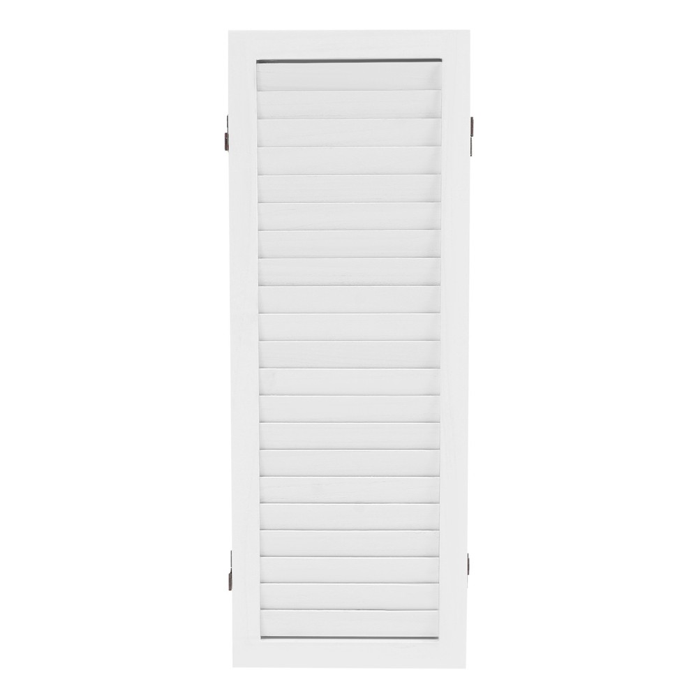 3-Panel Folding Room Divider Indoor Wooden Wall Separation Privacy Screen White