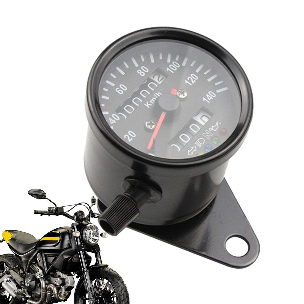 Universal Digital Motorcycle Odometer Speedometer Tachometer Gauge LED Meter