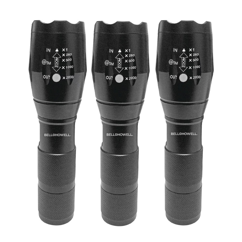 Taclight High-Powered Tactical Flashlight 3 Pack New - Free Shipping