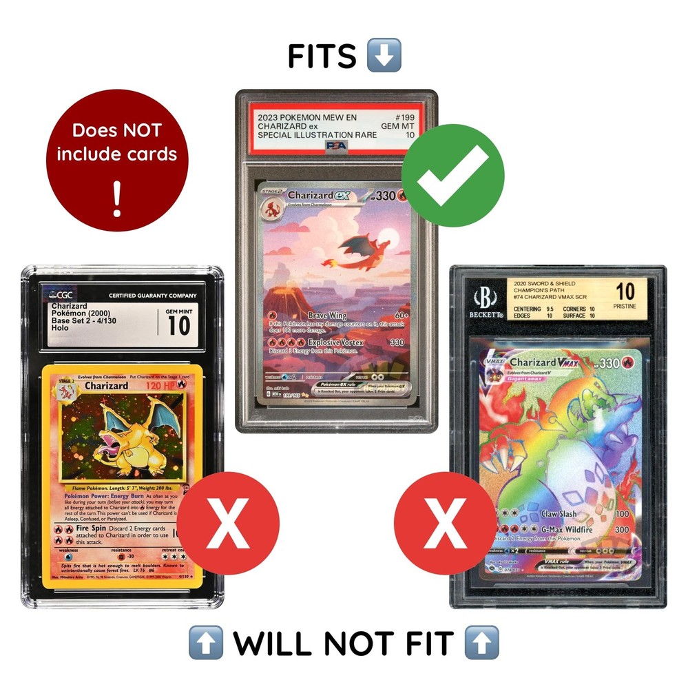 Bumper Guard for PSA Graded Cards ONLY | Limited Edition Gradient Slab Edge P...