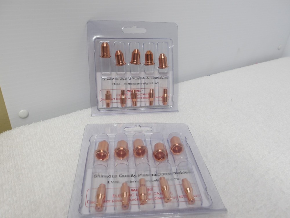 WeldingStop 10 Pieces Plasma Cutting Torch Consumables Electrode