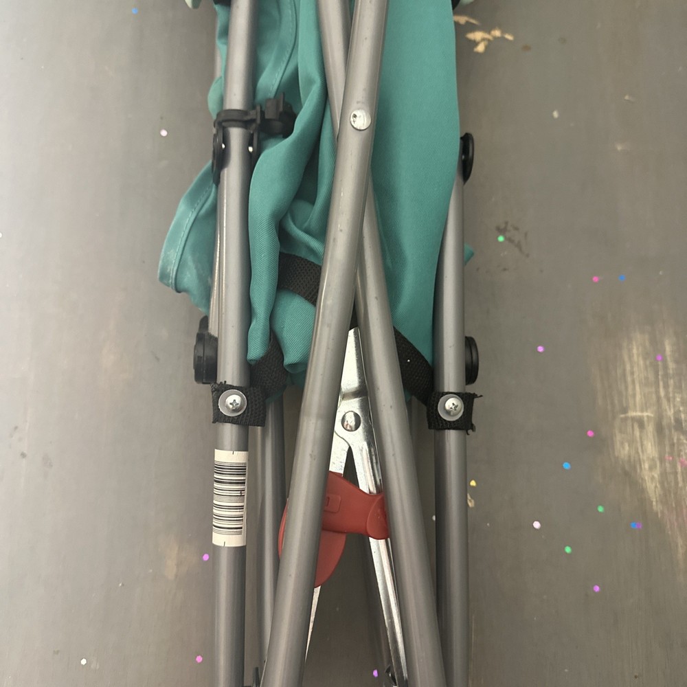 COSCO STROLLER 'umbrella' type foldable two-tone turquoise/blue shade