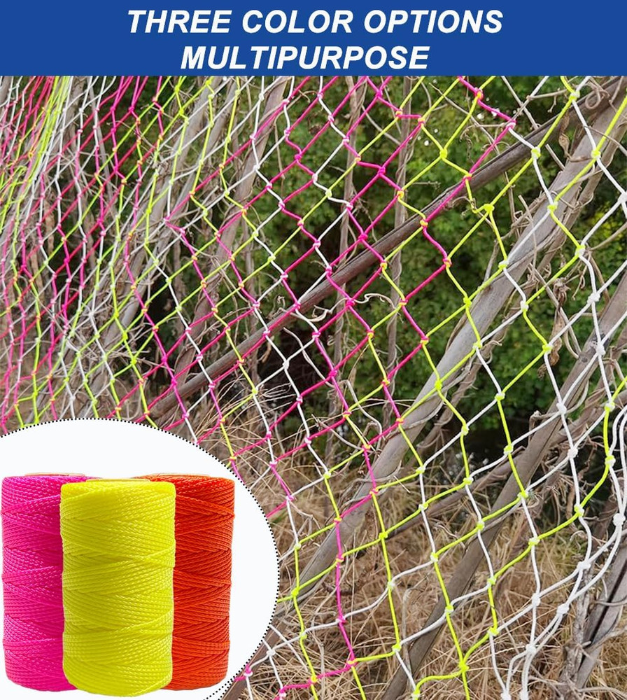3 Rolls Mason Line String Line #18 Braided Nylon String,Nylon Twine Construction