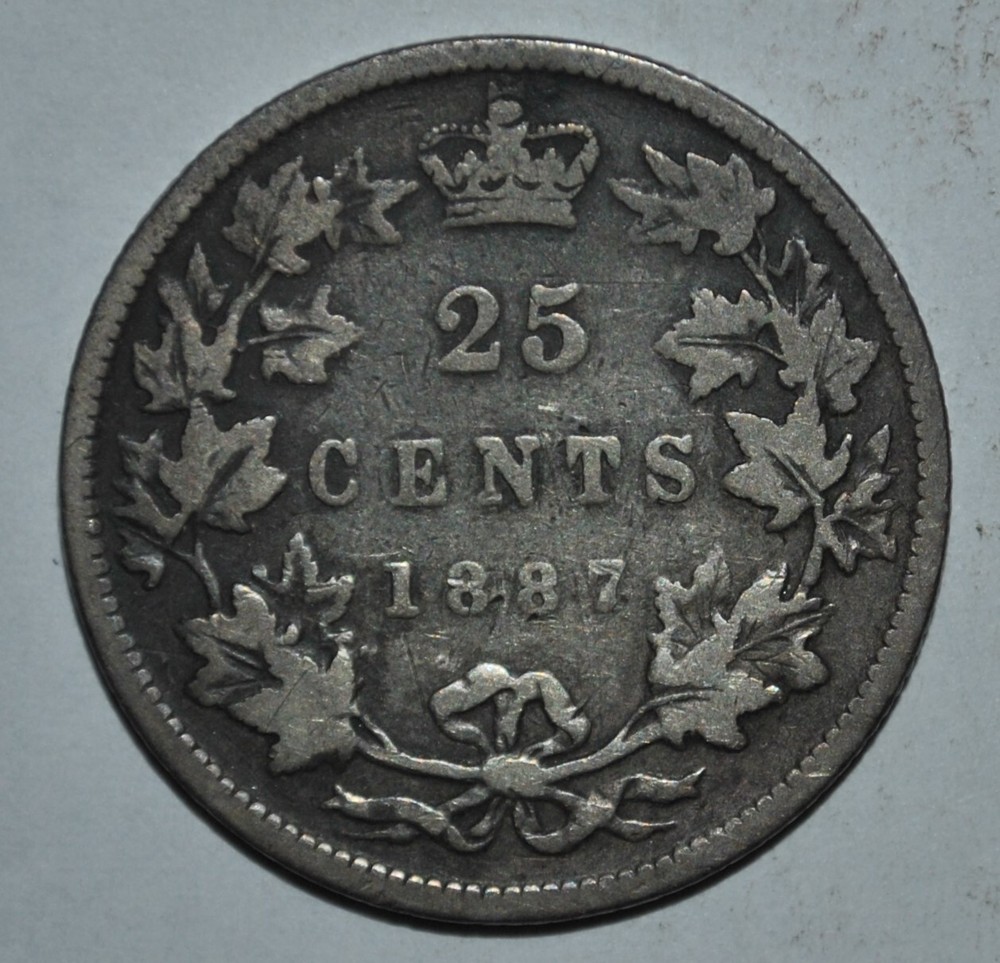 1887 CANADA 25 CENTS {{{{4662